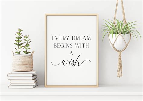 Download Free Quote - Every dream starts with a wish Cameo